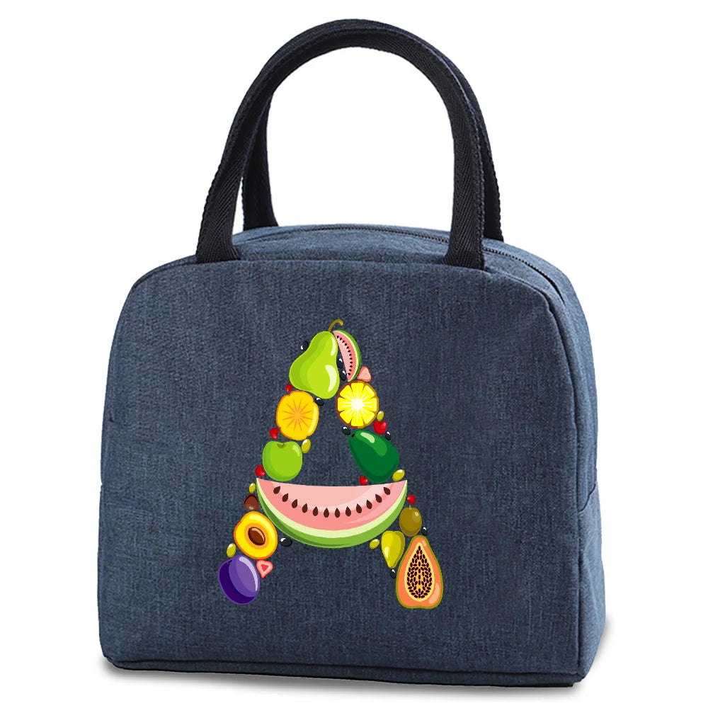 Insulated Lunch Bag Women Work Food Thermal Canvas Handbag