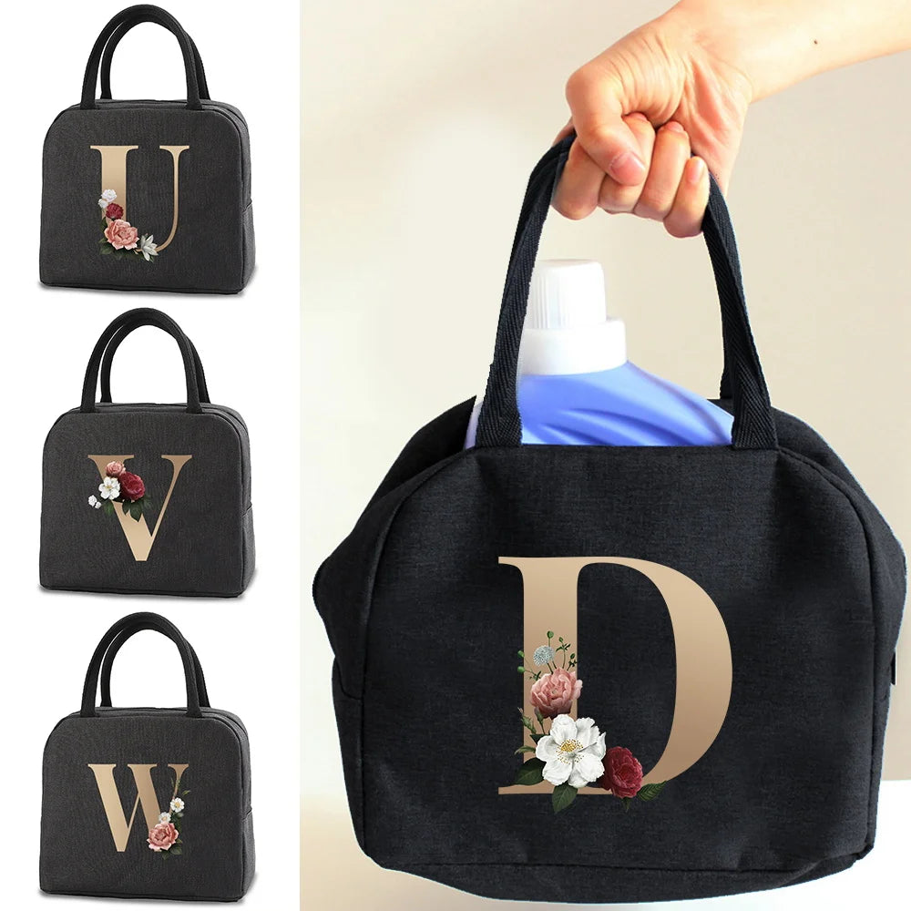 Women's Lunch Bag Tote Thermal Box for Picnics and Travel