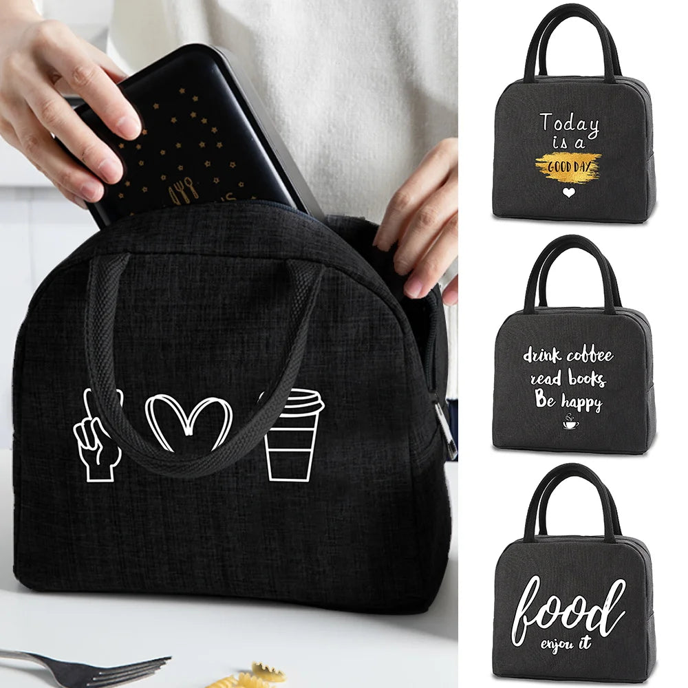 Insulated Cooler Lunch Bag for Women Kids School Picnic Dinner Thermal Portable