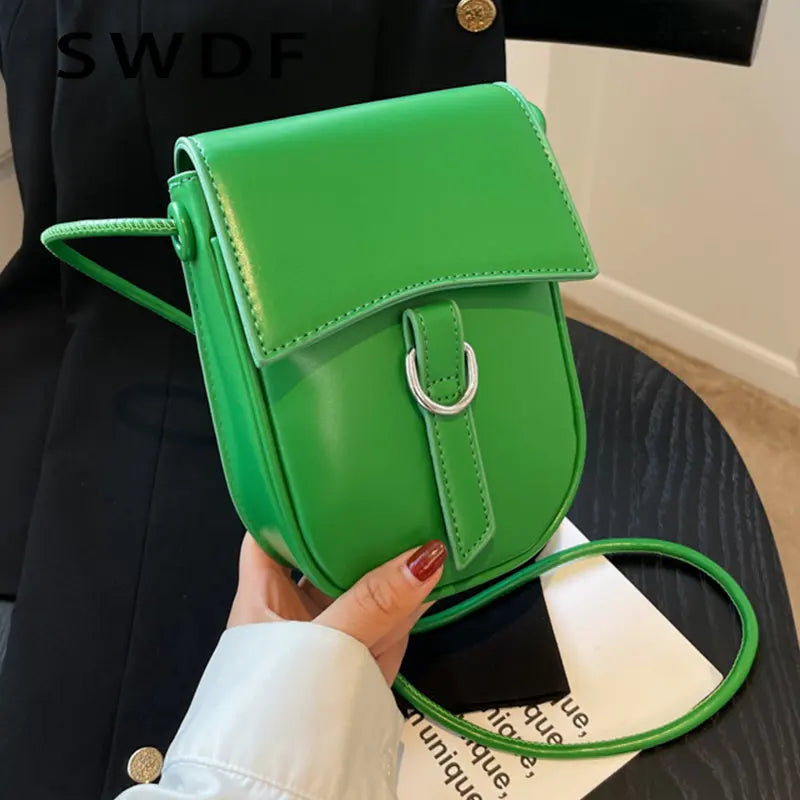 Mini Women Shoulder Bags Soft PU Leather Phone Crossbody Bag Ladies Purse