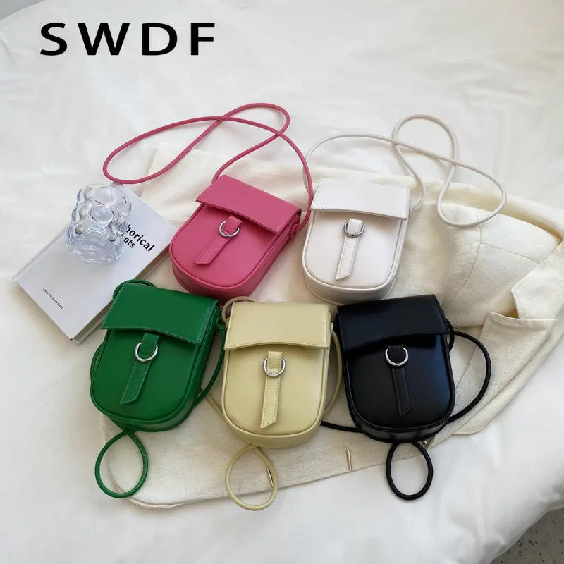 Mini Women Shoulder Bags Soft PU Leather Phone Crossbody Bag Ladies Purse