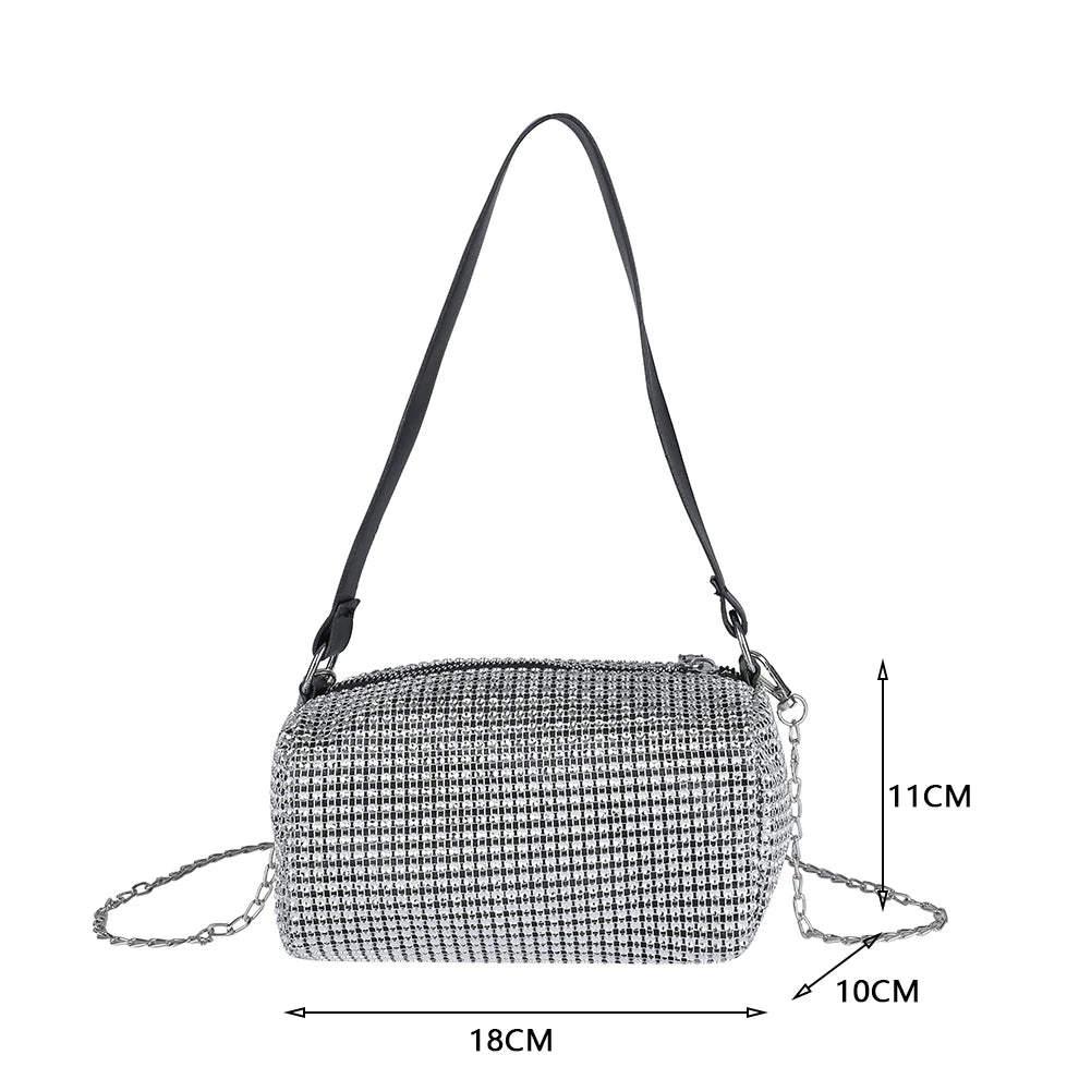Diamond Chain Crossbody Purse Summer Tote Shoulder Bag