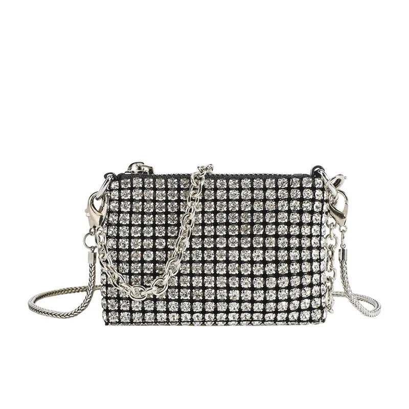 Diamonds Crossbody Bag Crystal Mesh Shoulder Bag
