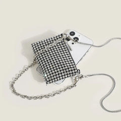 Diamonds Crossbody Bag Crystal Mesh Shoulder Bag
