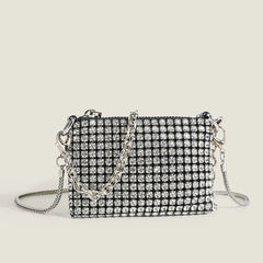 Diamonds Crossbody Bag Crystal Mesh Shoulder Bag
