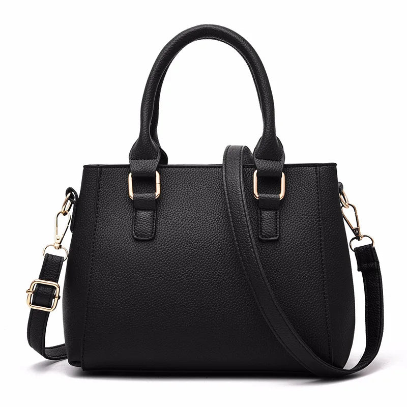 Women's Retro One Shoulder Crossbody Bag Large Capacity Handbag PU