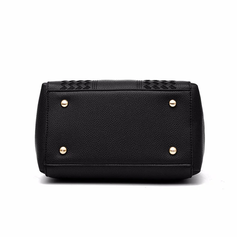 Women's Retro One Shoulder Crossbody Bag Large Capacity Handbag PU