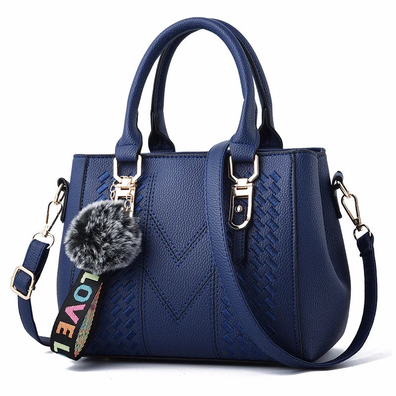 Women's Retro One Shoulder Crossbody Bag Large Capacity Handbag PU