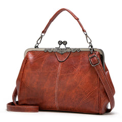Retro Style Large Capacity Ladies PU Leather Crossbody Shoulder Bag