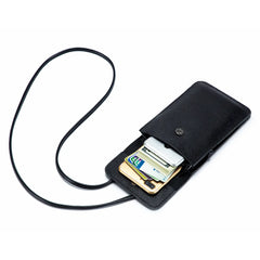 Lady Phone Bag Transparent Touch Screen Long Wallet Leather Women Crossbody Bag