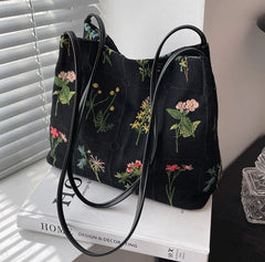 Large Flowers Tote Bag Women's Handbag