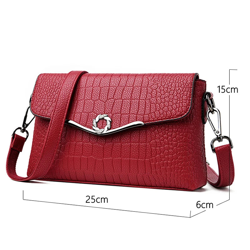 Messenger Bag Soft PU Leather Handbags Small Crossbody Bags for Women