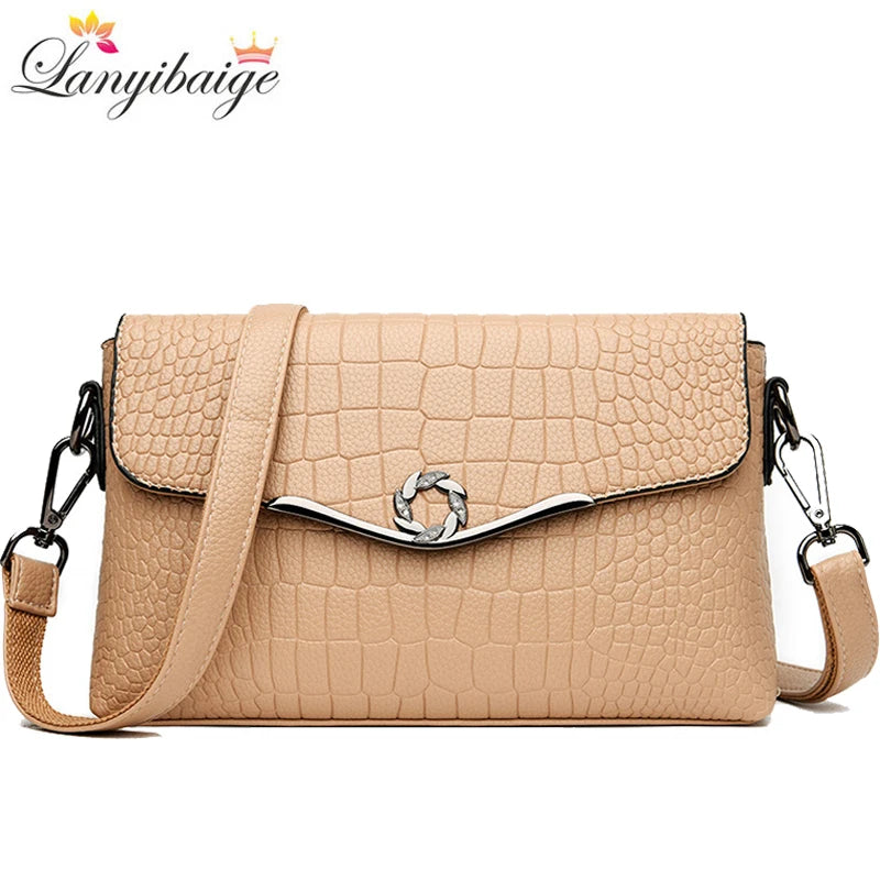 Messenger Bag Soft PU Leather Handbags Small Crossbody Bags for Women