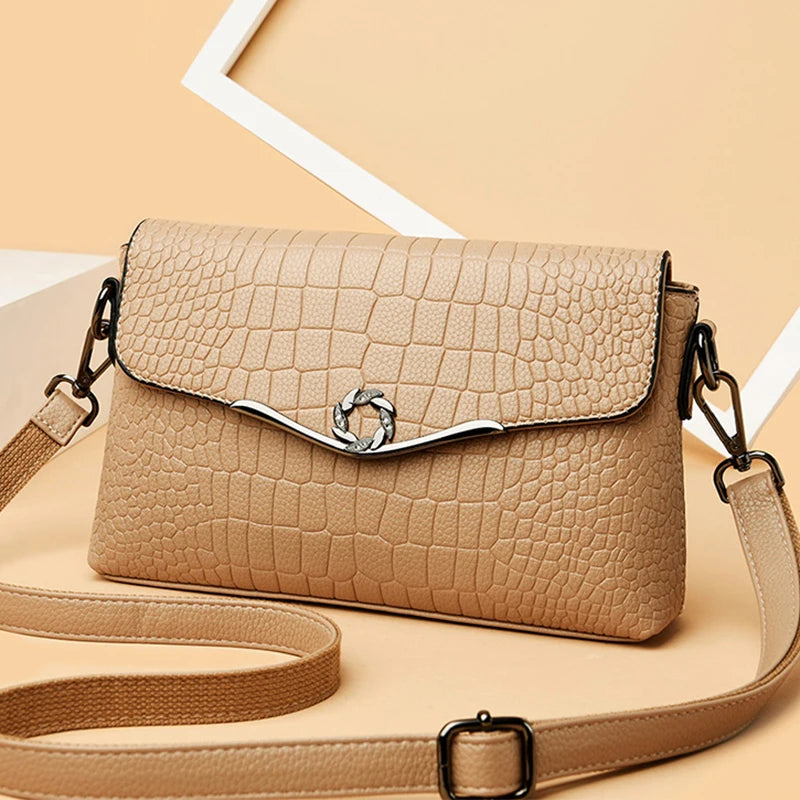 Messenger Bag Soft PU Leather Handbags Small Crossbody Bags for Women