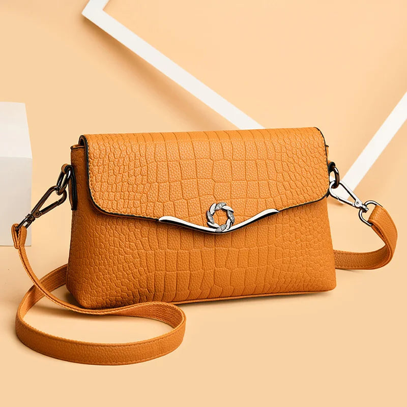 Messenger Bag Soft PU Leather Handbags Small Crossbody Bags for Women
