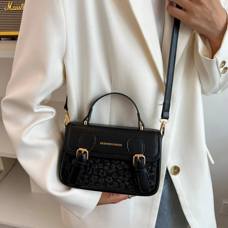 Women's Splicing Shoulder Crossbody Bags Messenger Bag