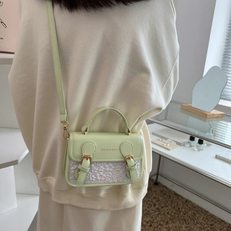 Women's Splicing Shoulder Crossbody Bags Messenger Bag