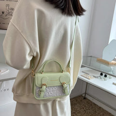 Women's Splicing Shoulder Crossbody Bags Messenger Bag