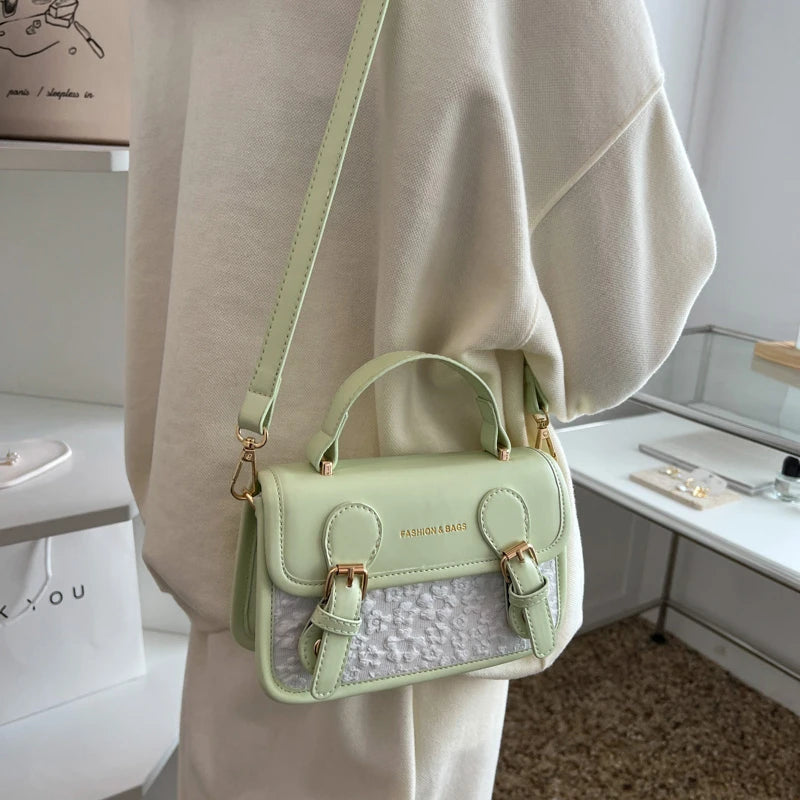 Women's Splicing Shoulder Crossbody Bags Messenger Bag