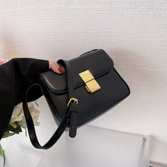 Small Flap Crossbody Bag Women PU Leather Shoulder Handbag Purses