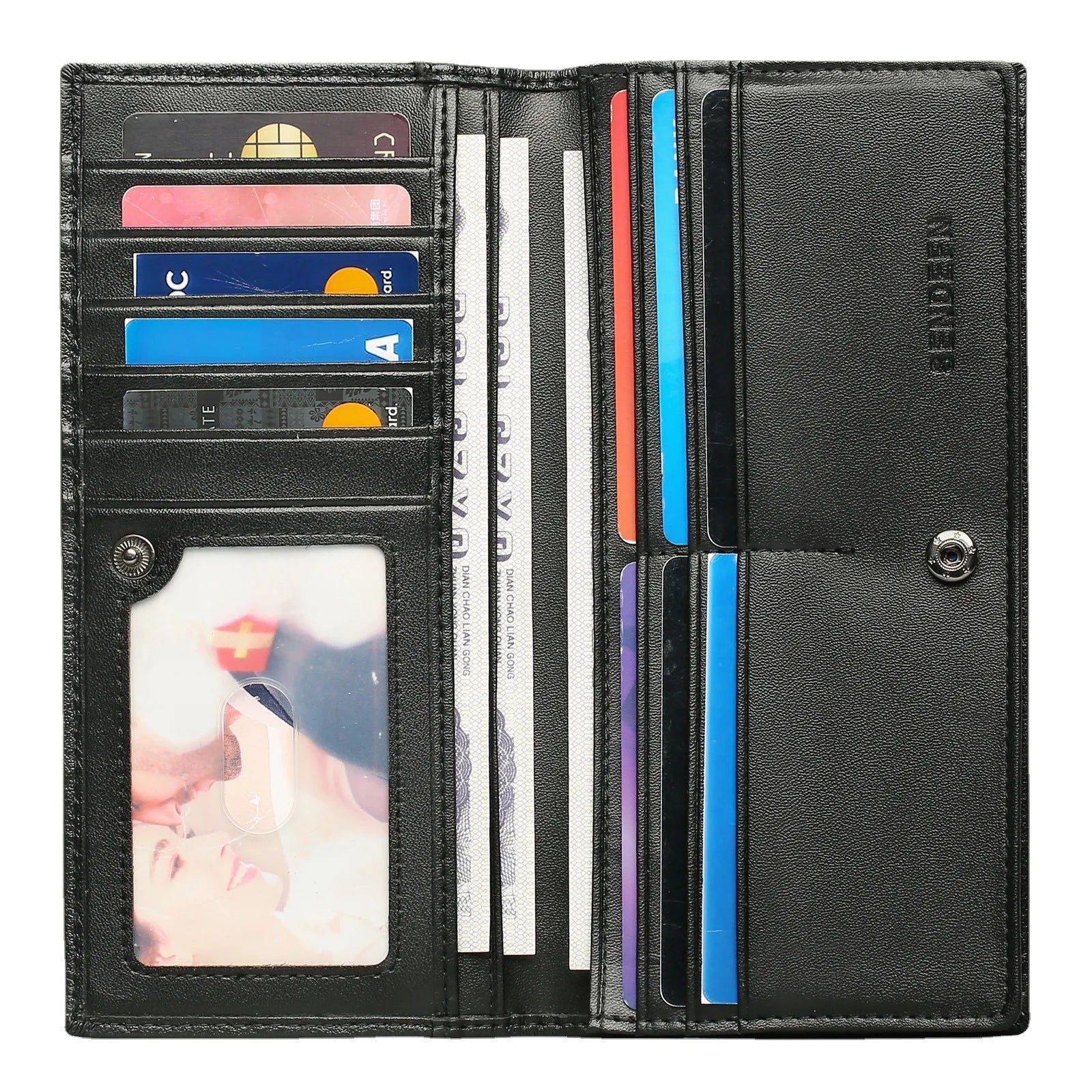 Top Men Leather Wallets Purse Clutch Money Bag