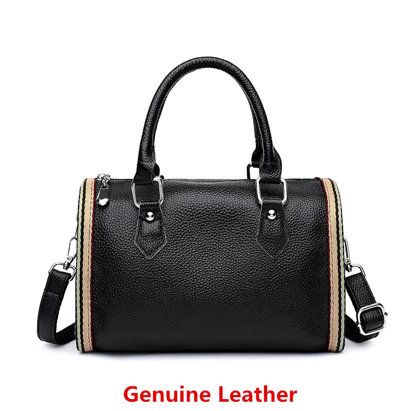 Women Leather Handbag Casual Crossbody Tote Bags High Soft Cowhide