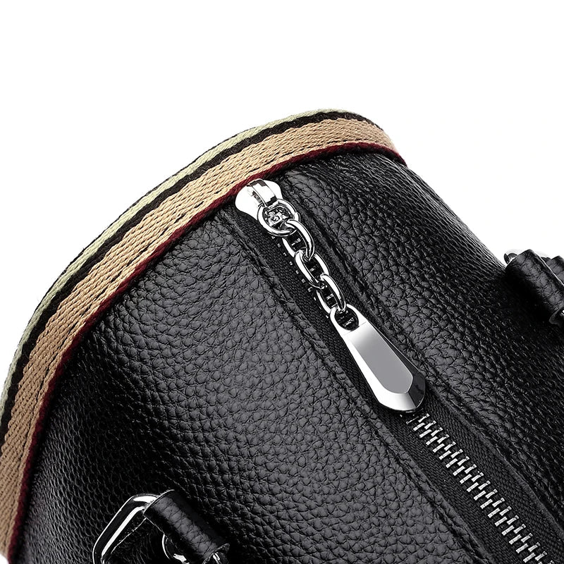 Women Leather Handbag Casual Crossbody Tote Bags High Soft Cowhide