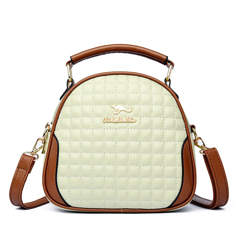 High-Quality Leather Women Shoulder Messenger Bag