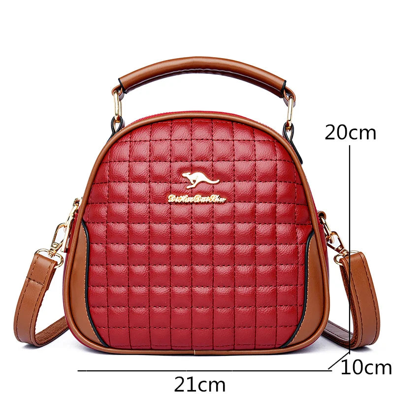 High-Quality Leather Women Shoulder Messenger Bag