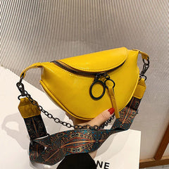 Women Waist Bag Retro Female Pu Leather Fanny Pack Chest Bags Belt Bag