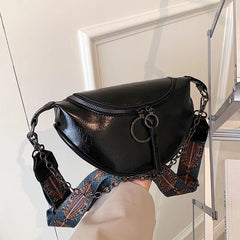 Women Waist Bag Retro Female Pu Leather Fanny Pack Chest Bags Belt Bag