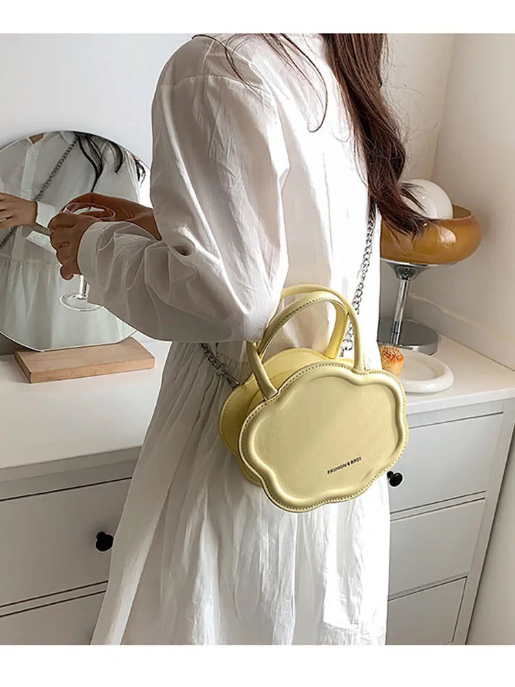 Women's Pu Leather Biscuit Shoulder Tote Bag