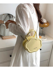 Women's Pu Leather Biscuit Shoulder Tote Bag