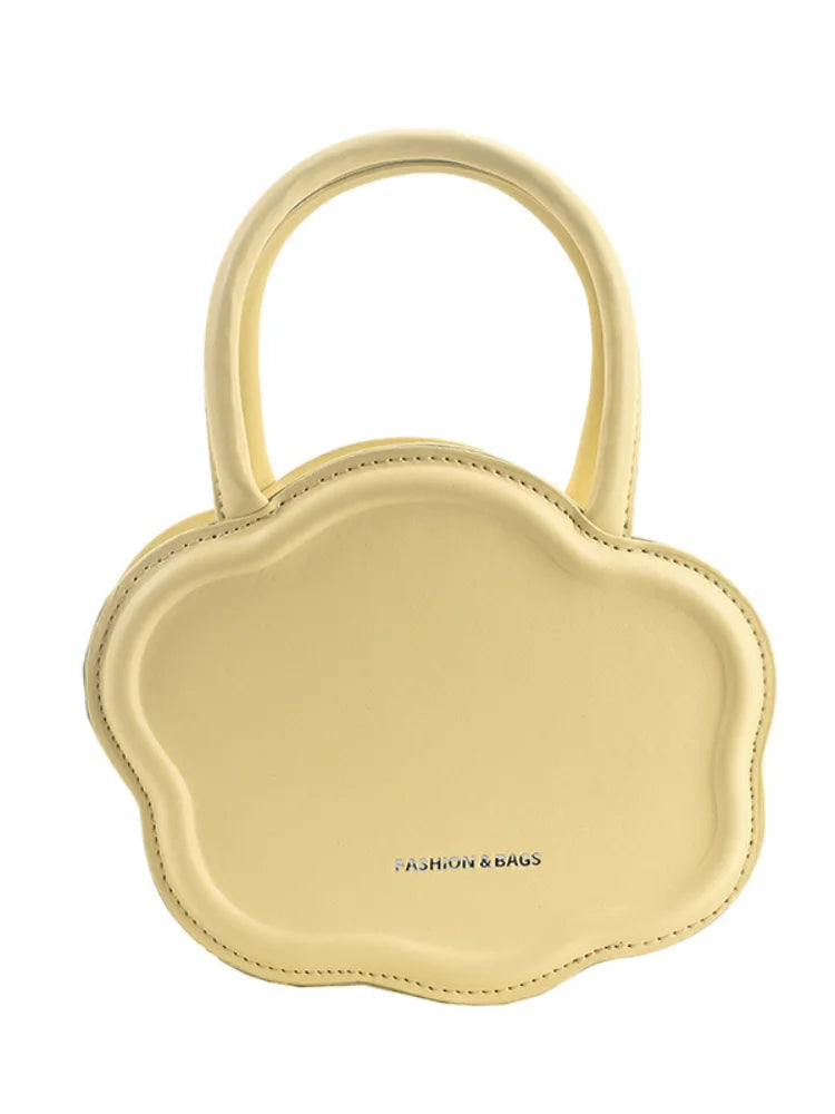 Women's Pu Leather Biscuit Shoulder Tote Bag