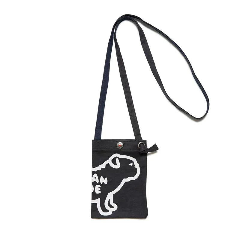 Dog Duck Heart HUMAN Backpack High Graphic Print Canvas Bag