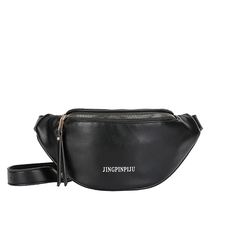 Women Leather Fanny Pack Belt Purse Crossbody Chest Bags