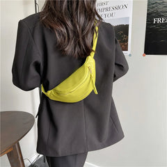 Women Leather Fanny Pack Belt Purse Crossbody Chest Bags