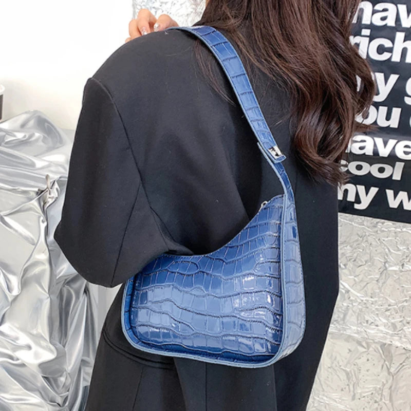 Women's Pu Leather Crossbody Bag with Wide Strap