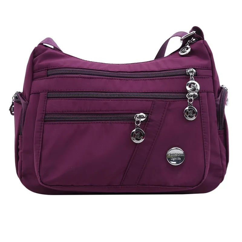 Casual Shoulder Bag Multi-layer Crossbody Tote Waterproof Messenger Bags Female
