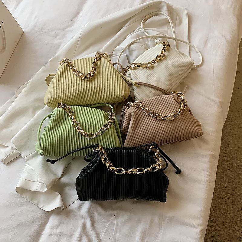 Green Leather Crossbody Bag for Women High Quality