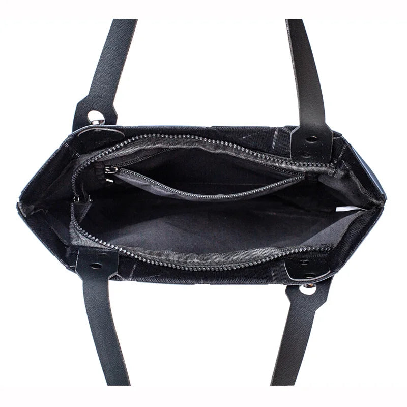 Geometric Luminous Shoulder Bags Holographic Foldable Messenger Bag