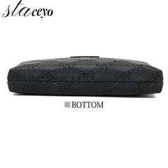 Leather Cross Body Clutch Bag Women Shoulder Small Messenger Bag