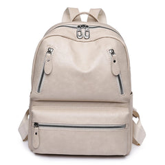 Cowhide Female Satchels Backpack Vintage Women Backpack Large Capacity