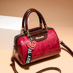 Top PU Leather Women Handbag Classic Crocodile Tote Bag