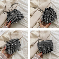 Rhinestone Evening Crossbody Shoulder Bag Clutch Purse