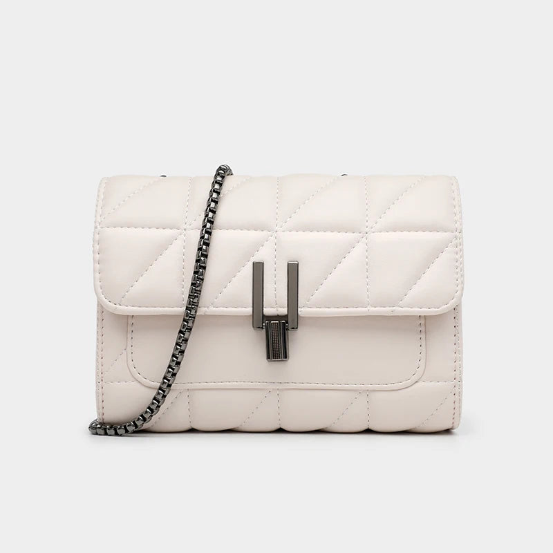 Leather Chain Crossbody Bags for Women Handbags Shoulder Bags Messenger