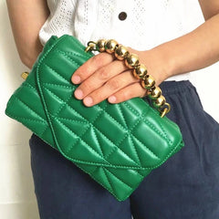 Soft Leather Chain Crossbody Bags for Women