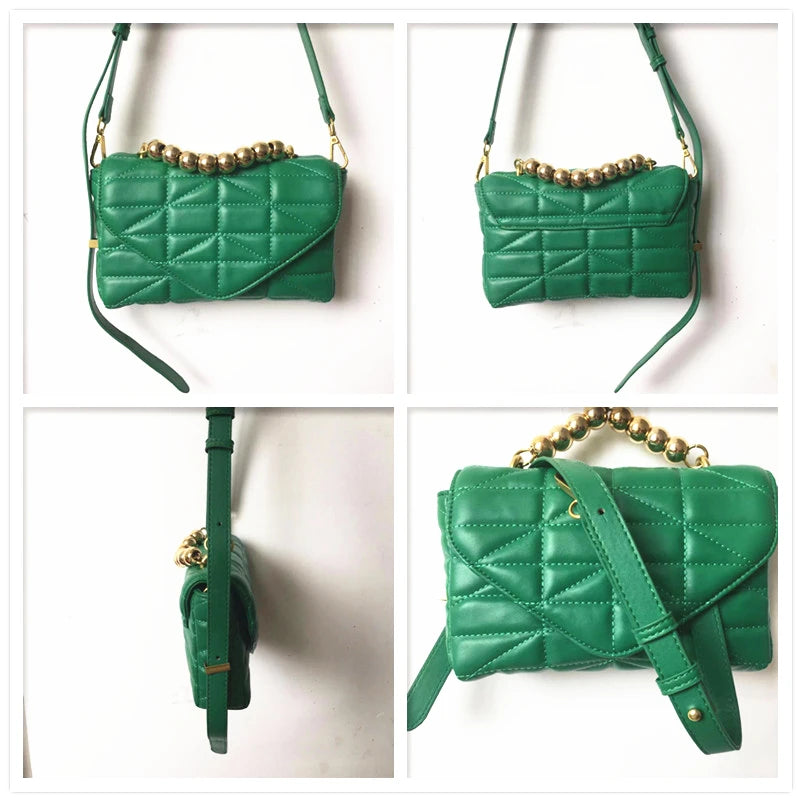 Soft Leather Chain Crossbody Bags for Women