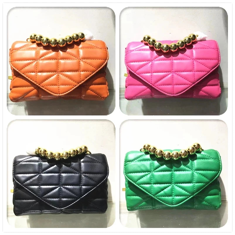 Soft Leather Chain Crossbody Bags for Women