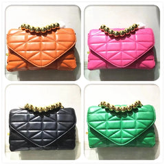 Soft Leather Chain Crossbody Bags for Women